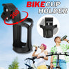 Black Bike Cup Holder - Water Bottle Cage Mount for Bicycle Handlebar Cycling Beverage Drink