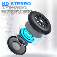 Black Bluetooth 5.2 Headband Sleeping Headphones, Wireless Music Earbuds