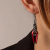 Trendy Halloween Earrings: Bat and Spider Design