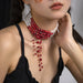 Gothic Pendant Necklace with Pearls for Women