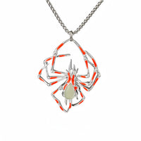 Halloween Glow-in-the-Dark Luminous Spider Necklace – Vintage Fluorescent Jewelry for Men & Women