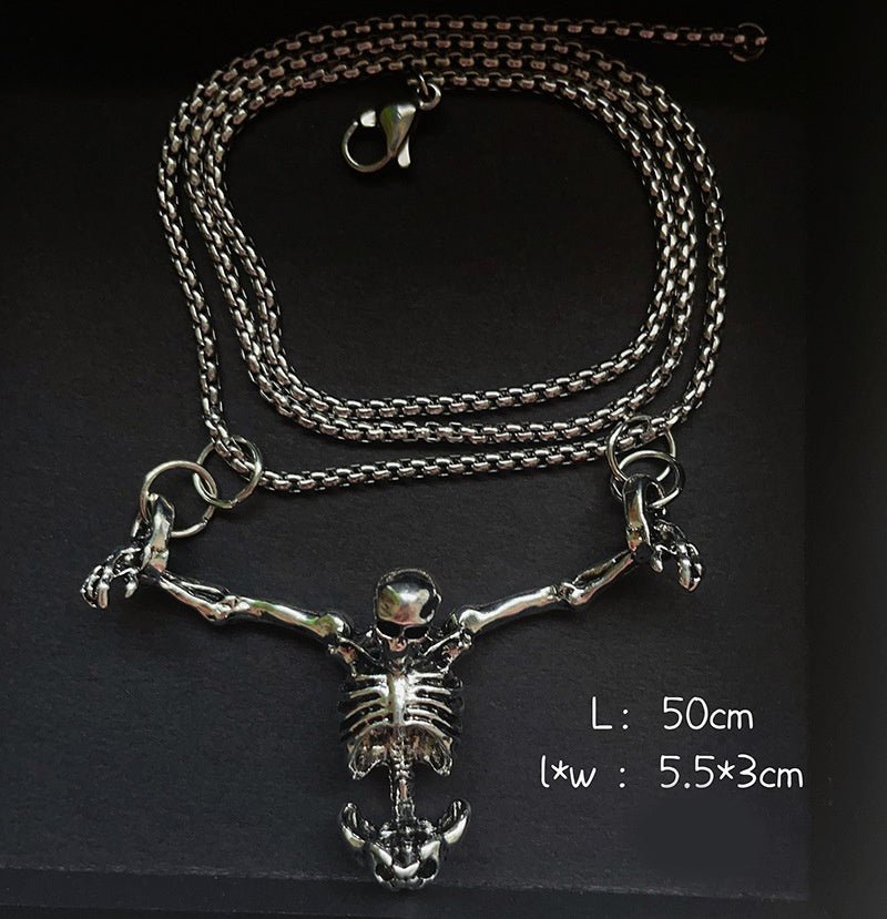 Retro Skull Necklace for Halloween Costume