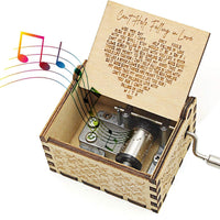 "Can'T Help Falling in Love" Wooden Music Box - Valentine's Gift  Amz Wood  