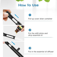 Car Air Fresheners Clip Set with 5 Essential Oil Scents(10Ml Each) 12 Refill Sticks  ebasketonline   