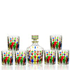 Painted Crystal Glass Liquor Glass Set