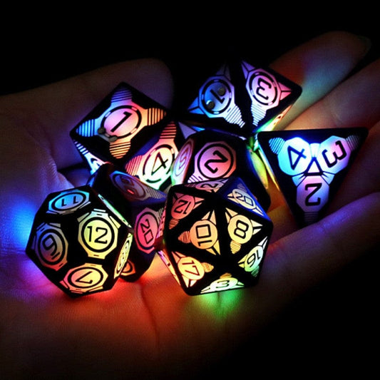 Charging Luminous Dice LED Chip Accessories CJ