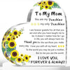 Mom 1 Cherish Mom's Love: Delicate Acrylic Heart Plaque for Mother's Day