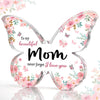 Mom Cherish Mom with a Unique Butterfly-Shaped Acrylic Plaque Keepsake - Thoughtful Mother's Day Gift