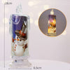 Top hat snowman Christmas Transparent Electronic Candles Decorative Gifts