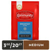 Community Coffee Breakfast Blend, Medium Roast Pre-Measured Coffee Packs, 3.0 Ounce Bag (Pack of 20)  ebasketonline   