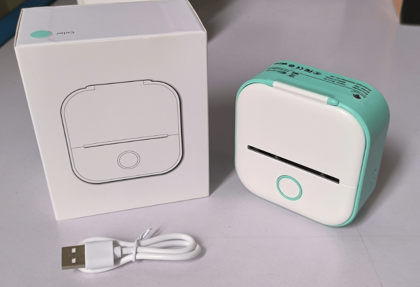 Compact Bluetooth Thermal Label and Photo Printer - Portable, Mini Wireless Printer for Home, Students, and Price Tag Labeling