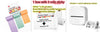 Compact Bluetooth Thermal Label and Photo Printer - Portable, Mini Wireless Printer for Home, Students, and Price Tag Labeling