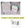Green Compact Bluetooth Thermal Label and Photo Printer - Portable, Mini Wireless Printer for Home, Students, and Price Tag Labeling