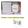 Pink Compact Bluetooth Thermal Label and Photo Printer - Portable, Mini Wireless Printer for Home, Students, and Price Tag Labeling