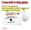 Printer paper 2pcs Compact Bluetooth Thermal Label and Photo Printer - Portable, Mini Wireless Printer for Home, Students, and Price Tag Labeling