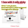 Printer paper 3pcs Compact Bluetooth Thermal Label and Photo Printer - Portable, Mini Wireless Printer for Home, Students, and Price Tag Labeling