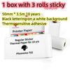 Printer paper Compact Bluetooth Thermal Label and Photo Printer - Portable, Mini Wireless Printer for Home, Students, and Price Tag Labeling