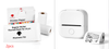 Set1 Compact Bluetooth Thermal Label and Photo Printer - Portable, Mini Wireless Printer for Home, Students, and Price Tag Labeling