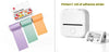 Set4 Compact Bluetooth Thermal Label and Photo Printer - Portable, Mini Wireless Printer for Home, Students, and Price Tag Labeling