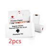 Style A 2pcs / USB Compact Bluetooth Thermal Label and Photo Printer - Portable, Mini Wireless Printer for Home, Students, and Price Tag Labeling