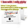 Style A 3pcs / USB Compact Bluetooth Thermal Label and Photo Printer - Portable, Mini Wireless Printer for Home, Students, and Price Tag Labeling