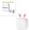 White SetD / USB Compact Bluetooth Thermal Label and Photo Printer - Portable, Mini Wireless Printer for Home, Students, and Price Tag Labeling