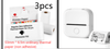Whiteset2. / USB Compact Bluetooth Thermal Label and Photo Printer - Portable, Mini Wireless Printer for Home, Students, and Price Tag Labeling