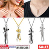 Couple Affectionate Hug Embrace Pendant Necklace Women Valentine'S Day Gifts US