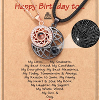 Happy Birthday Couple Necklace for Boyfriend/Girlfriend/Husband/Man/Soulmate for all occasions