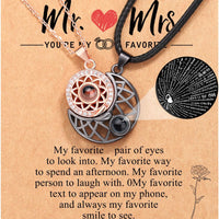 Mr And Mrs Couple Necklace for Boyfriend/Girlfriend/Husband/Man/Soulmate for all occasions