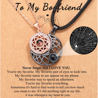 To My Boyfriend Couple Necklace for Boyfriend/Girlfriend/Husband/Man/Soulmate for all occasions