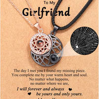To My Girlfriend Couple Necklace for Boyfriend/Girlfriend/Husband/Man/Soulmate for all occasions