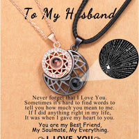 To My Husband Couple Necklace for Boyfriend/Girlfriend/Husband/Man/Soulmate for all occasions