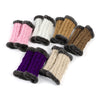 Cozy Winter Essentials: Knitted Fingerless Fleece Gloves with Plush Twist for Women's Warmth