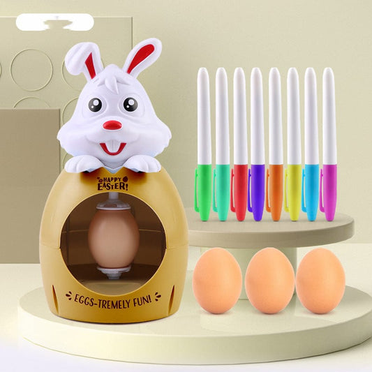 Brown / Without lamp Creative Easter Egg Decorating Kit: DIY Coloring and Painting Fun for Boys and Girls - Multicolor with Sound and Light Delights