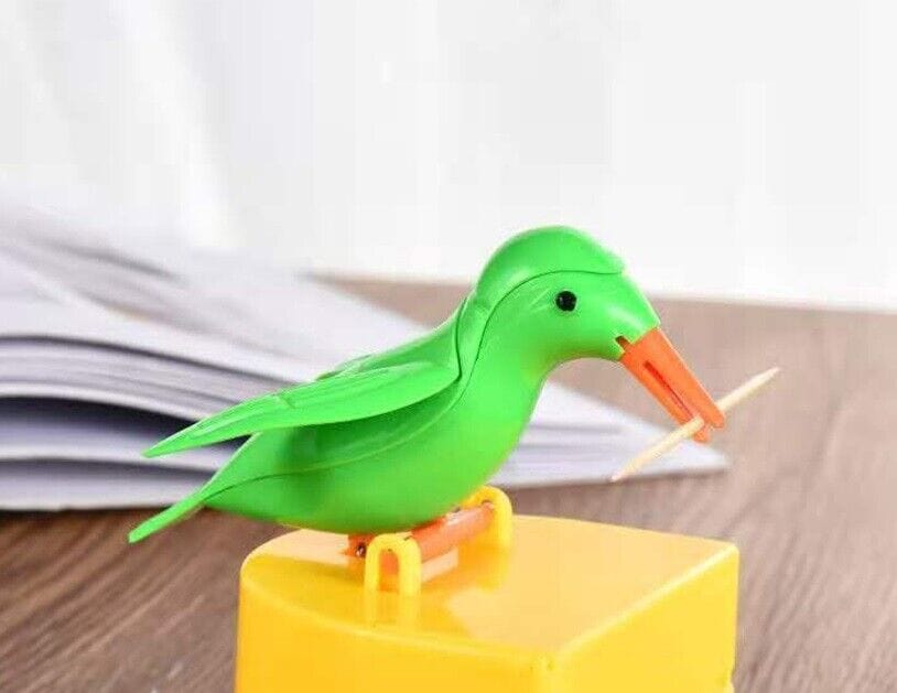 Cute Bird Toothpick Holder Dispenser - Intelligent Automatic Toothpick Box