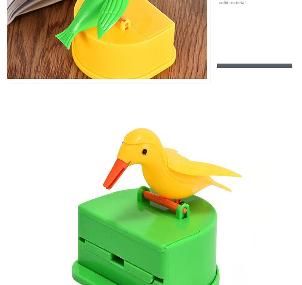 Cute Bird Toothpick Holder Dispenser - Intelligent Automatic Toothpick Box