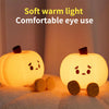 Halloween Pumpkin Night Light - Cute Soft Silicone, Touch Dimmable, Rechargeable Bedside Lamp