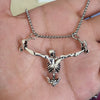 Retro Skull Necklace for Halloween Costume