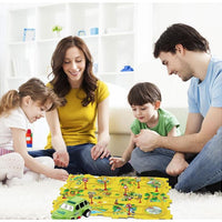 25 PCS Puzzle Car Tracks with Vehicles - Educational Montessori Toys for 3+ Years
