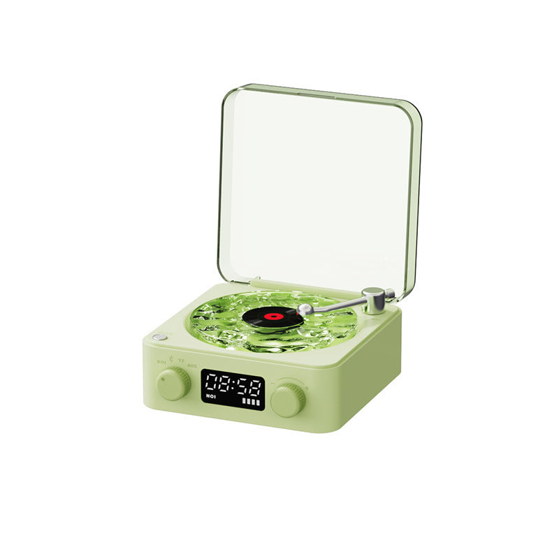 Retro Turntable Speaker with White Noise and Bluetooth 5.0