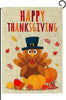 Fall Thanksgiving 10 Decorative Happy Thanksgiving Turkey Garden Flag 12 X 18 Doule-Sized Autumn Harvest Yard Flag