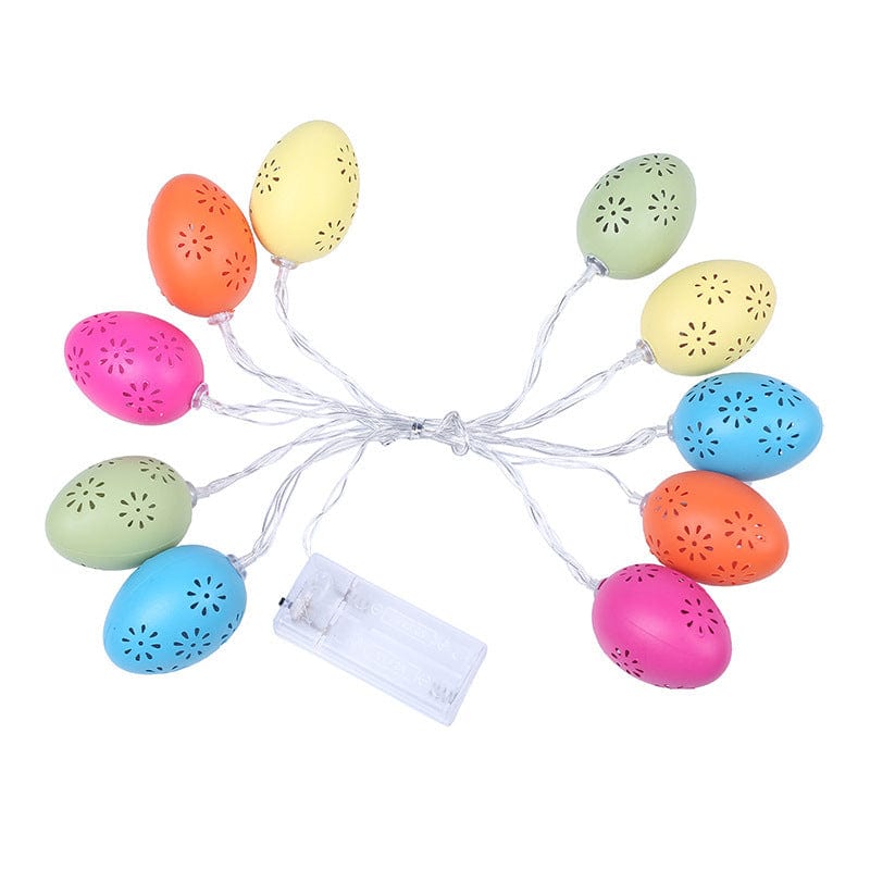 Decorative LED Colored Lamp String with Hollow Eggs