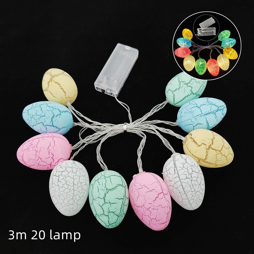 Cracked egg / 3m Decorative LED Colored Lamp String with Hollow Eggs