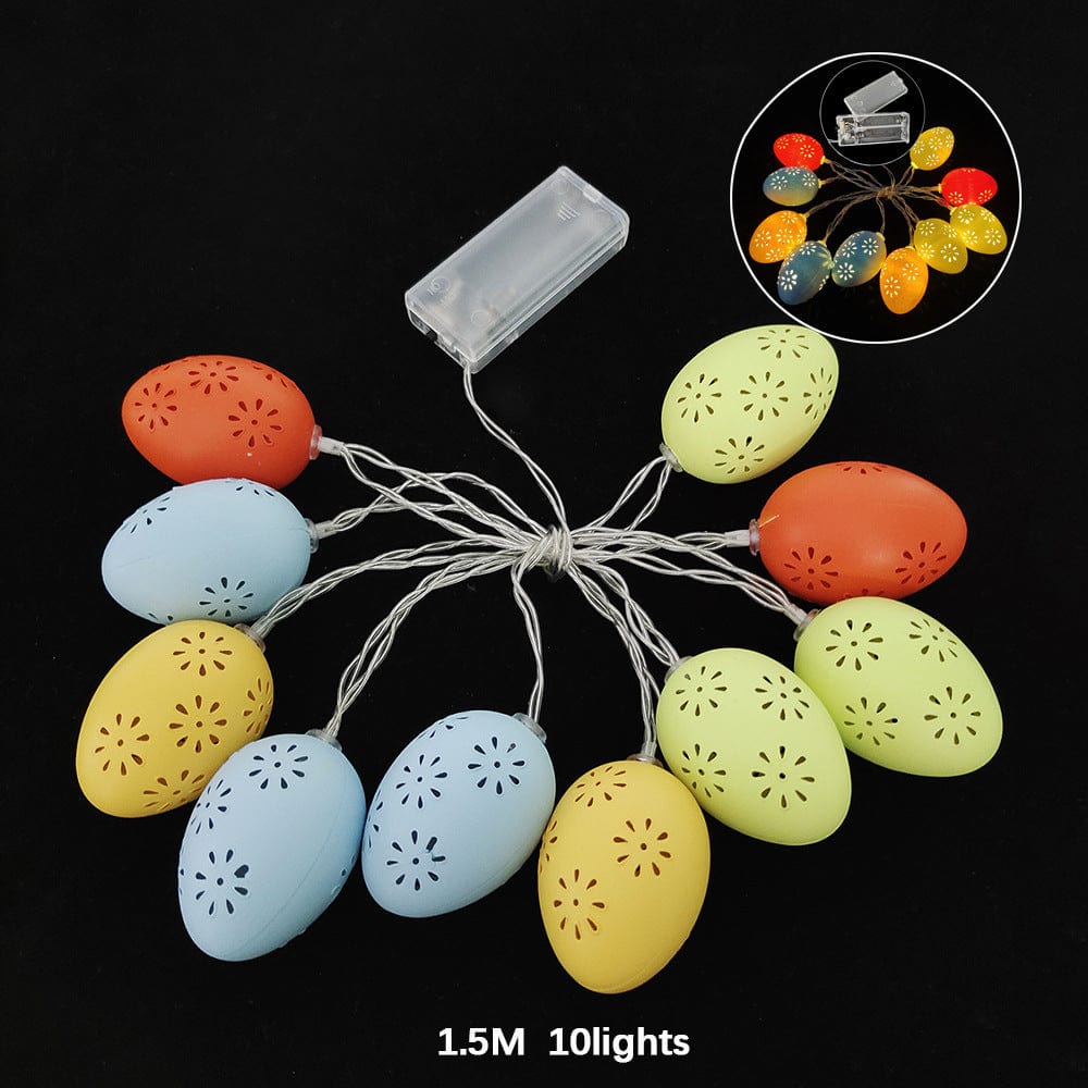 Hollowed out egg / 1.5m Decorative LED Colored Lamp String with Hollow Eggs