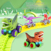 Dino & Duck Adventure Track Set: Interactive Learning Toy with Anti-Gravity, Light, Music