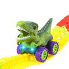 Dino & Duck Adventure Track Set: Interactive Learning Toy with Anti-Gravity, Light, Music