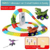 96 Sections Dino & Duck Adventure Track Set: Interactive Learning Toy with Anti-Gravity, Light, Music