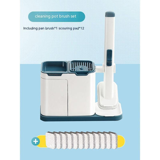Wok Brush Set 12pcs Disposable Brush Pot, Dishwashing Brush for washing POT, Kitchen Gadgets