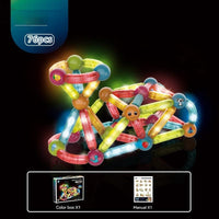 3002 Magnetic Rods 76pcs DIY Assembling Three-dimensional Modeling Children's Educational Toys
